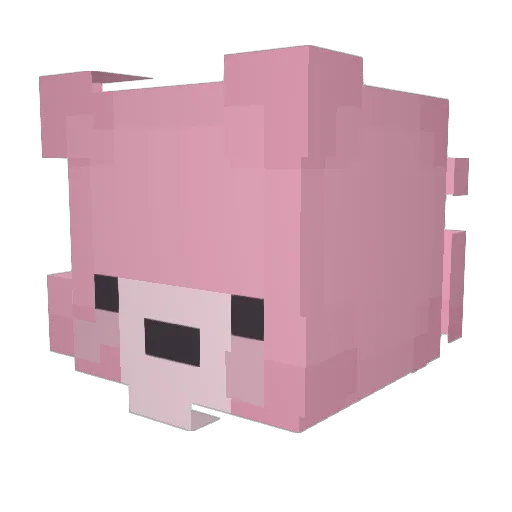 soulsbears Minecraft avatar head, 3D render