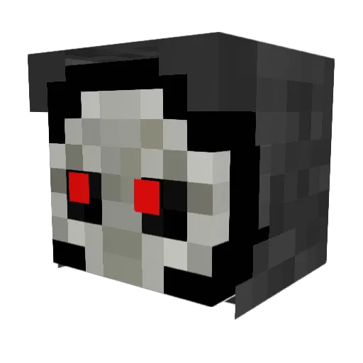 soultakerUWU Minecraft avatar head, 3D render
