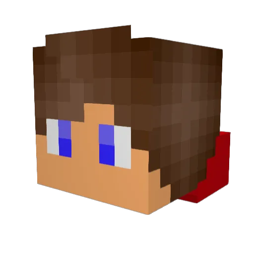 soumiscout Minecraft avatar head, 3D render