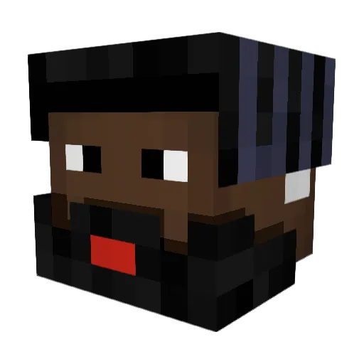 soundcloudrappr Minecraft avatar head, 3D render