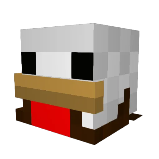 soundfire Minecraft avatar head, 3D render