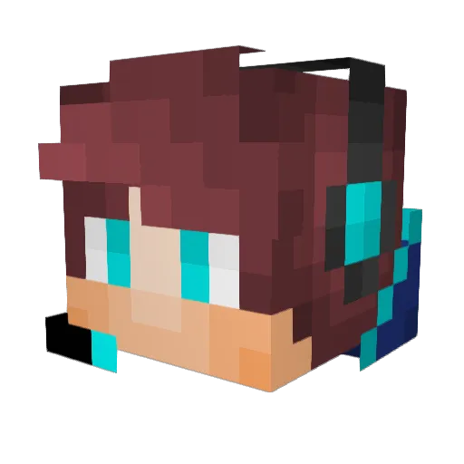 soup__x Minecraft avatar head, 3D render