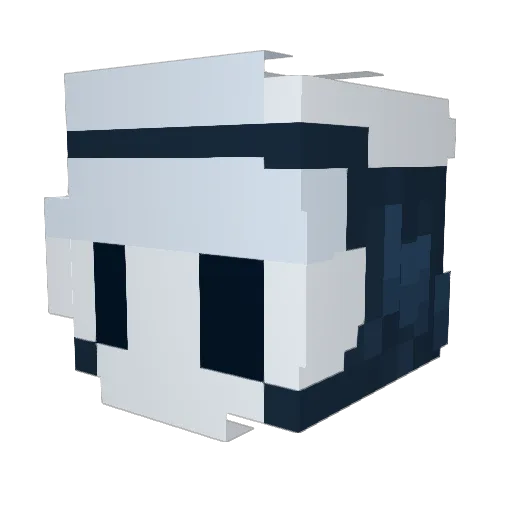 soupacow Minecraft avatar head, 3D render