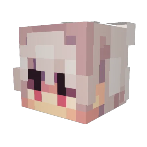 soupangels Minecraft avatar head, 3D render