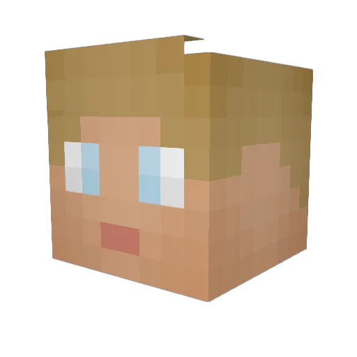 soupeyyy Minecraft avatar head, 3D render