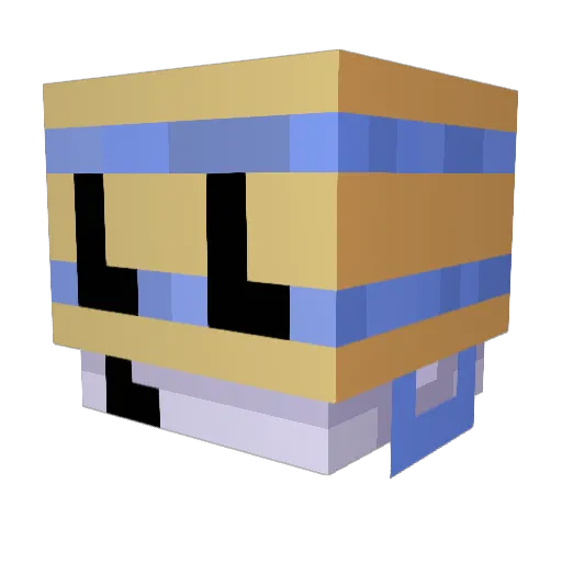 soupingcat Minecraft avatar head, 3D render