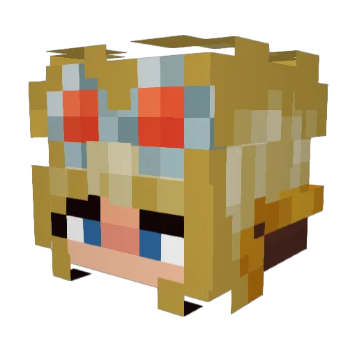 soupsanna Minecraft avatar head, 3D render