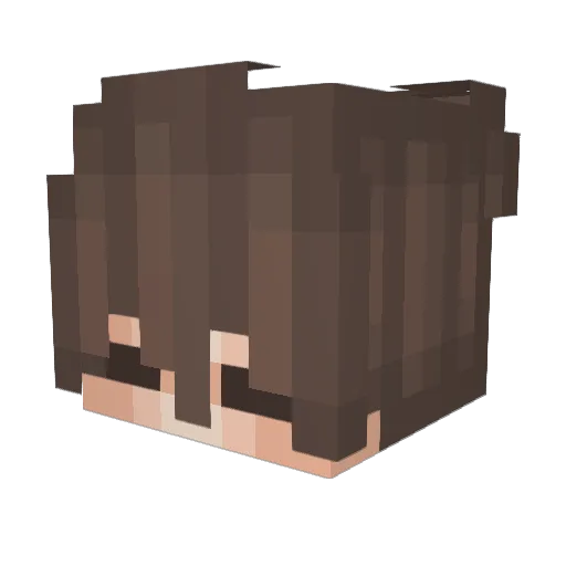 soupyudon Minecraft avatar head, 3D render