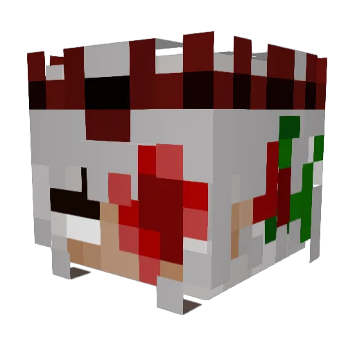 sour_cherry_alex Minecraft avatar head, 3D render