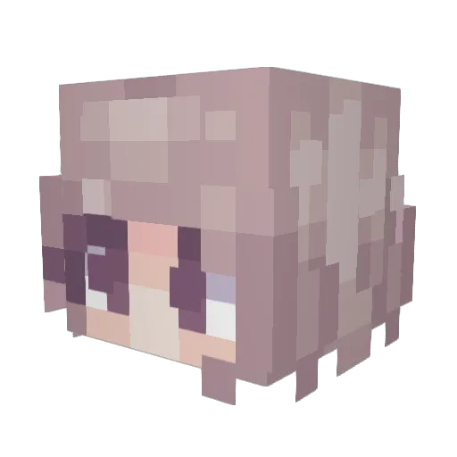 sourmallie Minecraft avatar head, 3D render