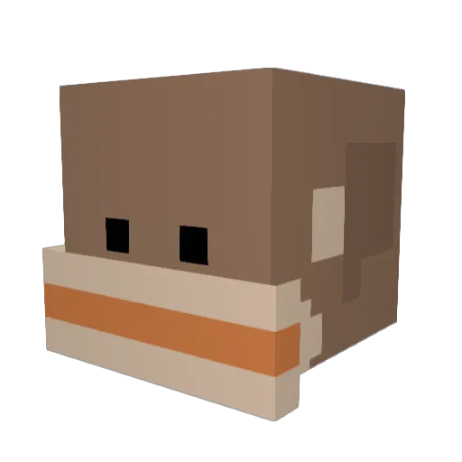 sourspit Minecraft avatar head, 3D render