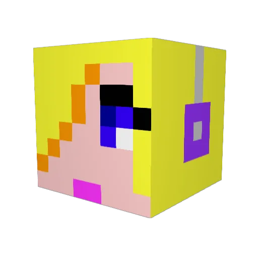 soushun Minecraft avatar head, 3D render