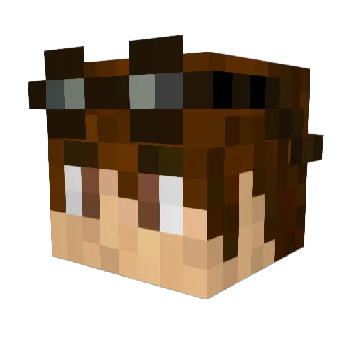 sousoue45 Minecraft avatar head, 3D render