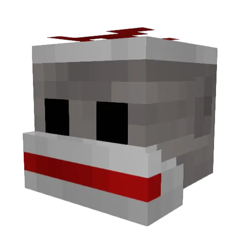 sousounano Minecraft avatar head, 3D render