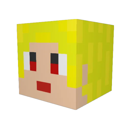 souta0921 Minecraft avatar head, 3D render