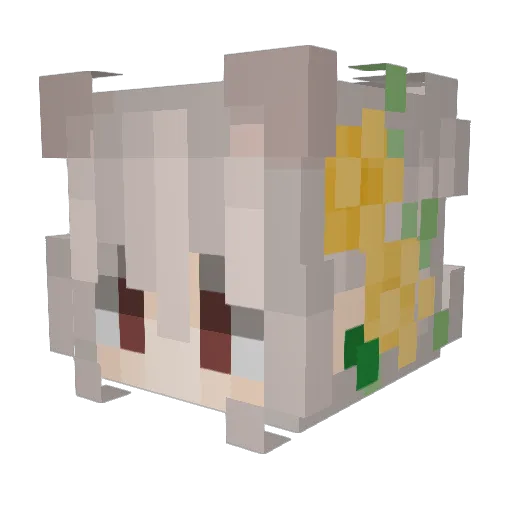 soutan24 Minecraft avatar head, 3D render