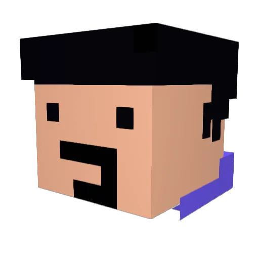 souya5 Minecraft avatar head, 3D render