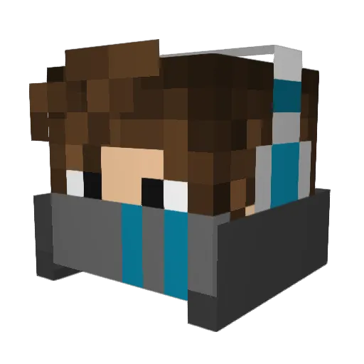 souzaraketti Minecraft avatar head, 3D render