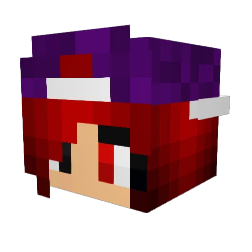 sovalenka Minecraft avatar head, 3D render