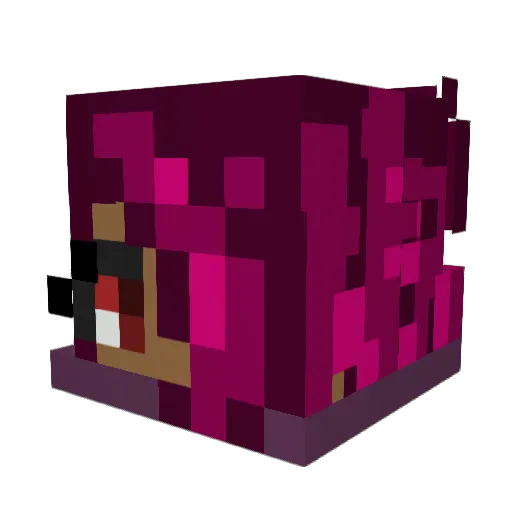 sow454 Minecraft avatar head, 3D render