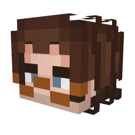sowgrub Minecraft avatar head, 3D render