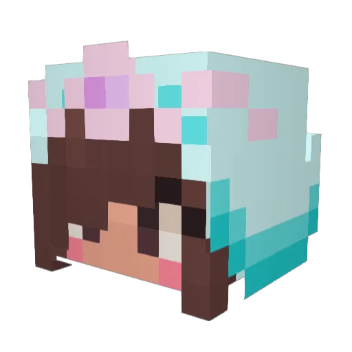 sowhenifyeswhat Minecraft avatar head, 3D render