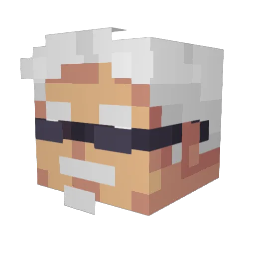 sowouop Minecraft avatar head, 3D render