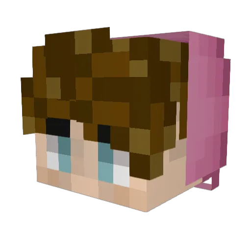 soxded Minecraft avatar head, 3D render