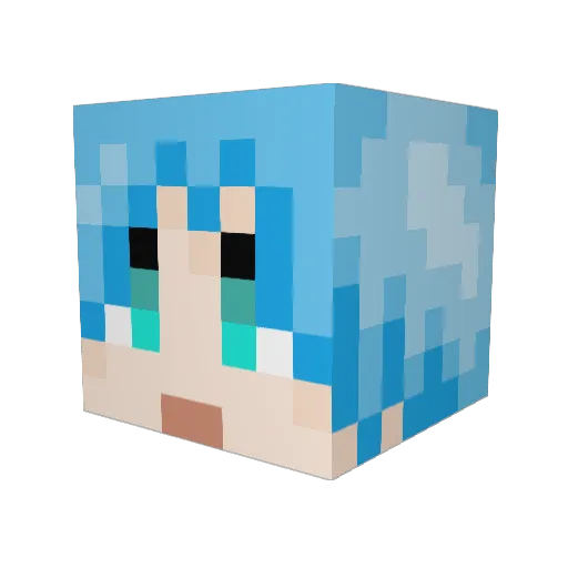 soy1816 Minecraft avatar head, 3D render