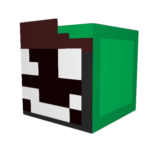 soyClax Minecraft avatar head, 3D render