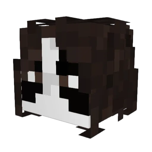 soyDrunk Minecraft avatar head, 3D render
