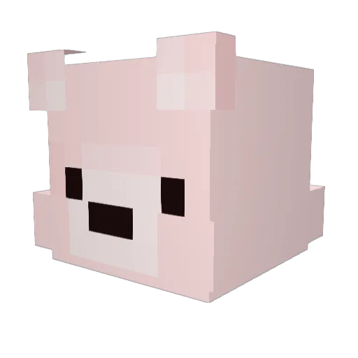 soybeancake Minecraft avatar head, 3D render