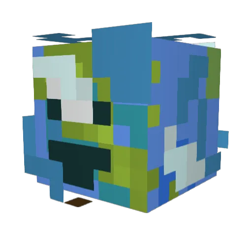 soyeljuli Minecraft avatar head, 3D render