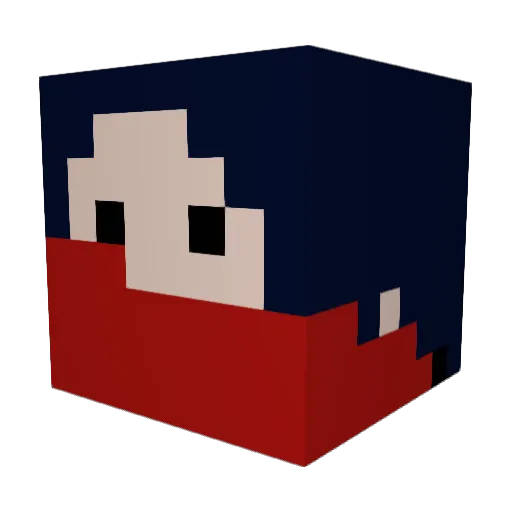 soyisauce Minecraft avatar head, 3D render