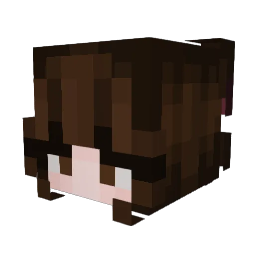 soymiope Minecraft avatar head, 3D render