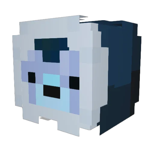 soynuno Minecraft avatar head, 3D render