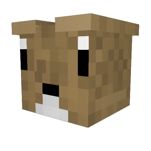 soyogi Minecraft avatar head, 3D render