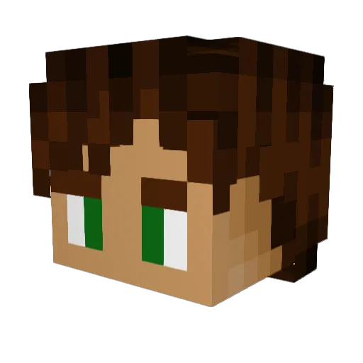 soyuhi Minecraft avatar head, 3D render