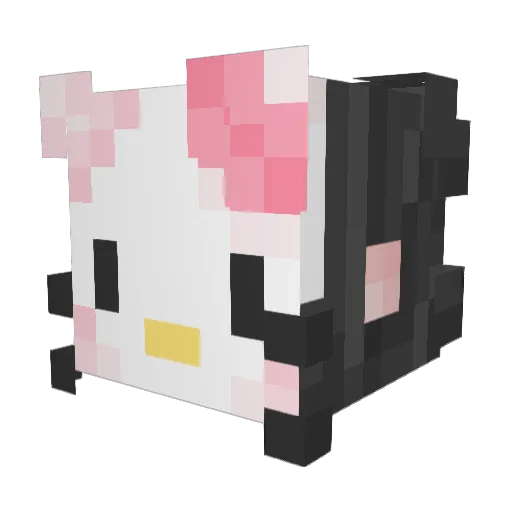 soyybeann Minecraft avatar head, 3D render