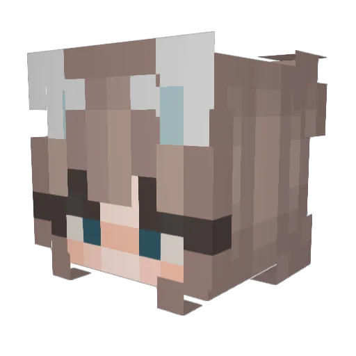 sozaz Minecraft avatar head, 3D render