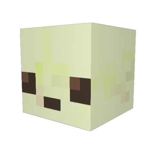 sozou09 Minecraft avatar head, 3D render