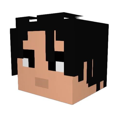 sozzuu Minecraft avatar head, 3D render
