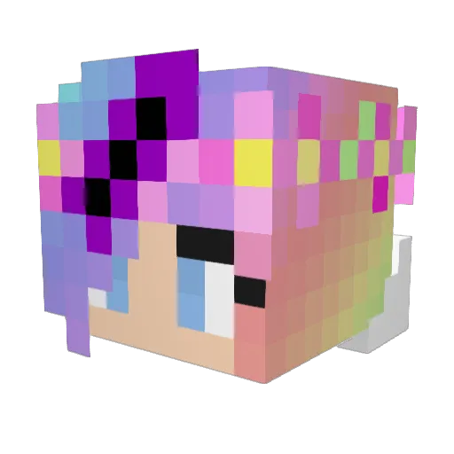 sp0ngyrider Minecraft avatar head, 3D render
