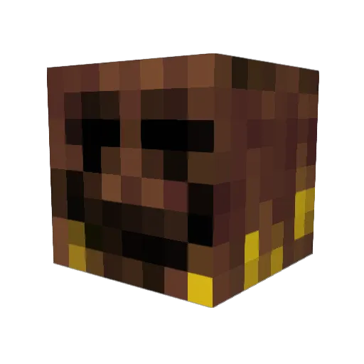 sp1derb1te Minecraft avatar head, 3D render