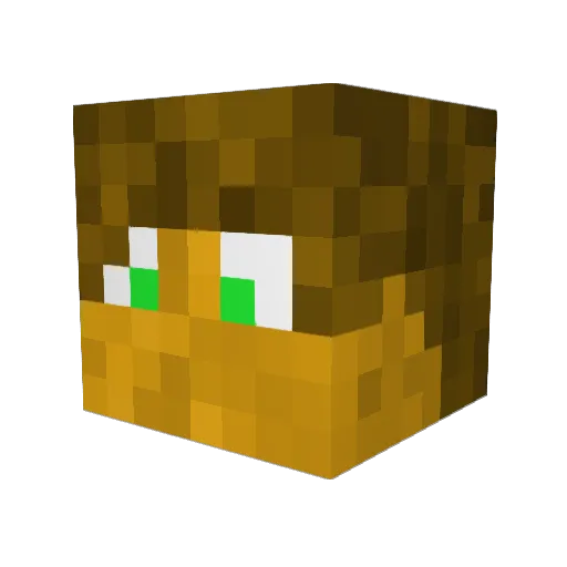 sp1dyy Minecraft avatar head, 3D render