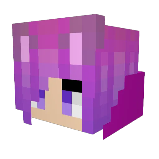 sp3qq Minecraft avatar head, 3D render