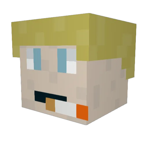 sp4j Minecraft avatar head, 3D render