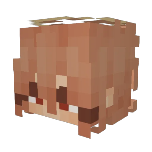 sp4rkey Minecraft avatar head, 3D render