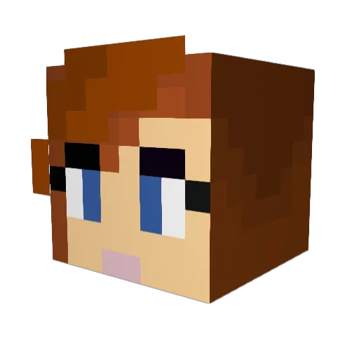 spAngeBob1509 Minecraft avatar head, 3D render
