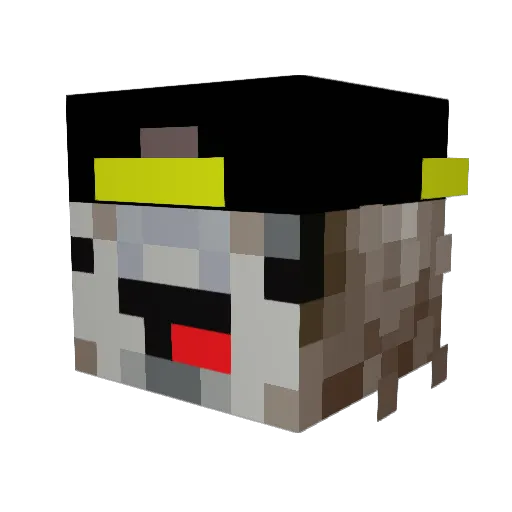 spROYler Minecraft avatar head, 3D render